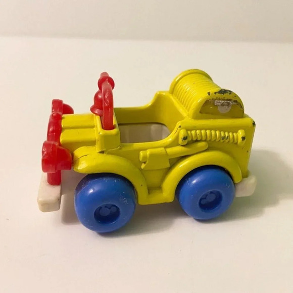 Vintage Disney Mickey Mouse Arco Yellow Car Collectible 2.5 Inch Size  Toy - Picture 3 of 9